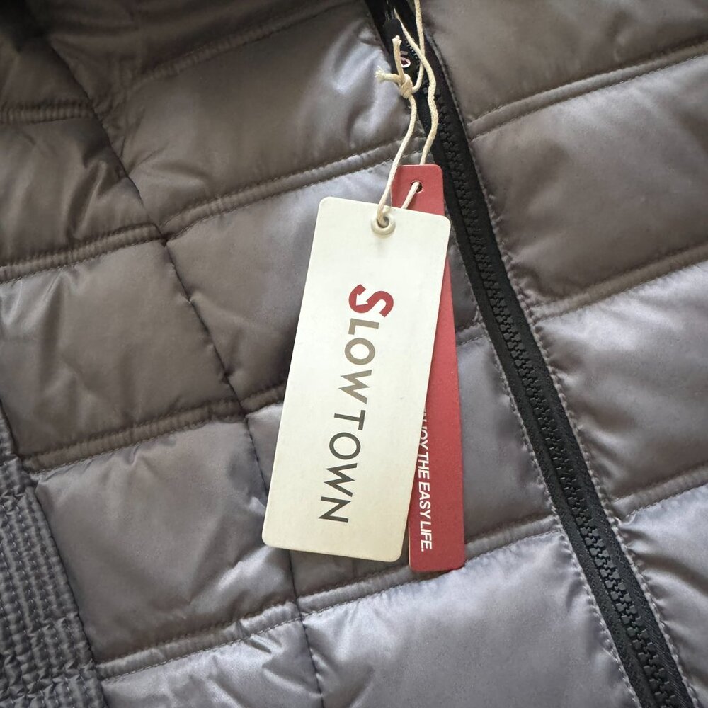 Women's Warm Winter Puffer Jacket with Faux-Fur Trim‎ Hood Size Small - Picture 6 of 6